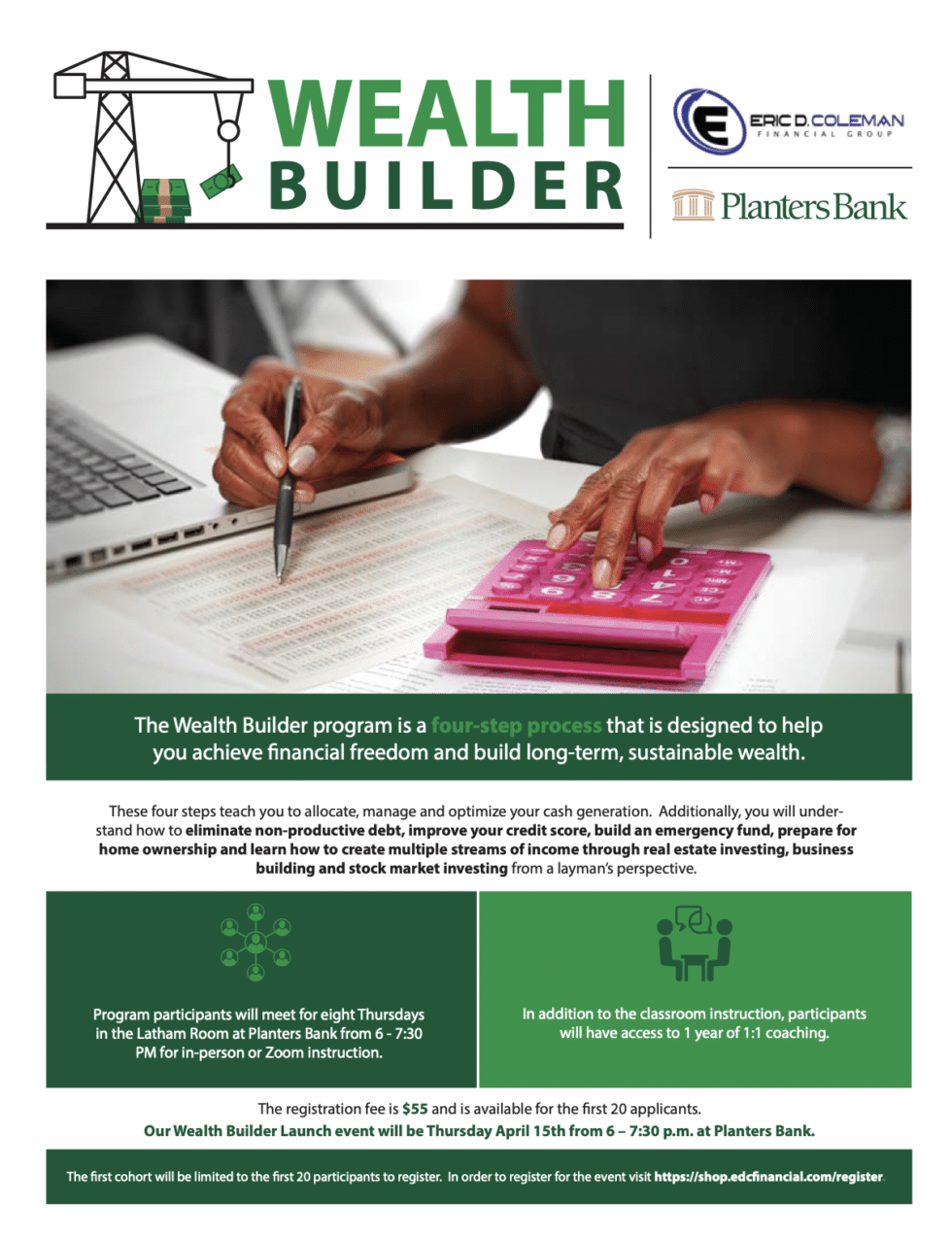 Planters Bank Partnership Eric D Coleman Financial Group